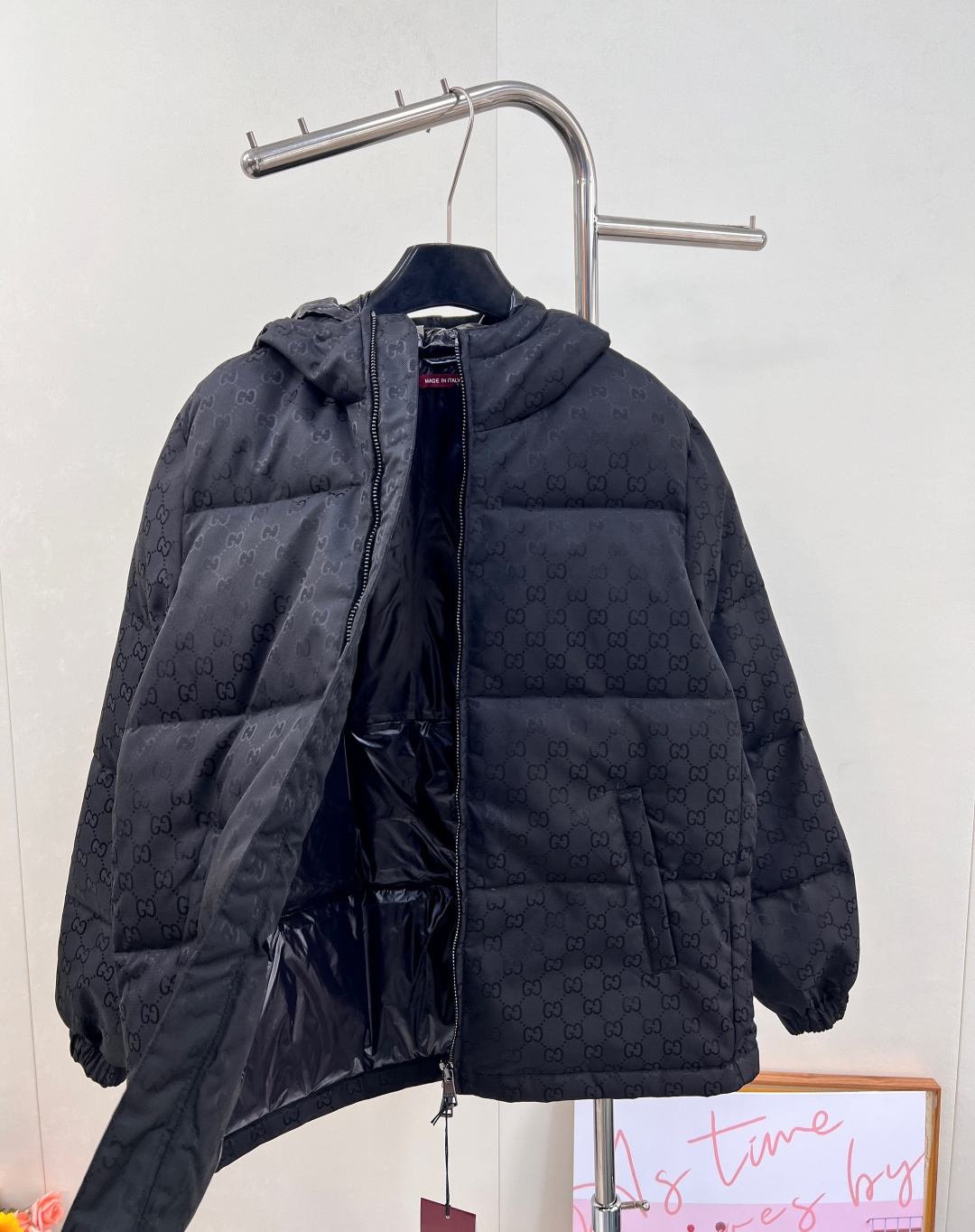 🆕Gucci25Fw秋冬新款暗纹提花连帽羽绒服外套丨⚠独家高版出品！满幅双G暗纹提花工艺，金属拉链的顺滑