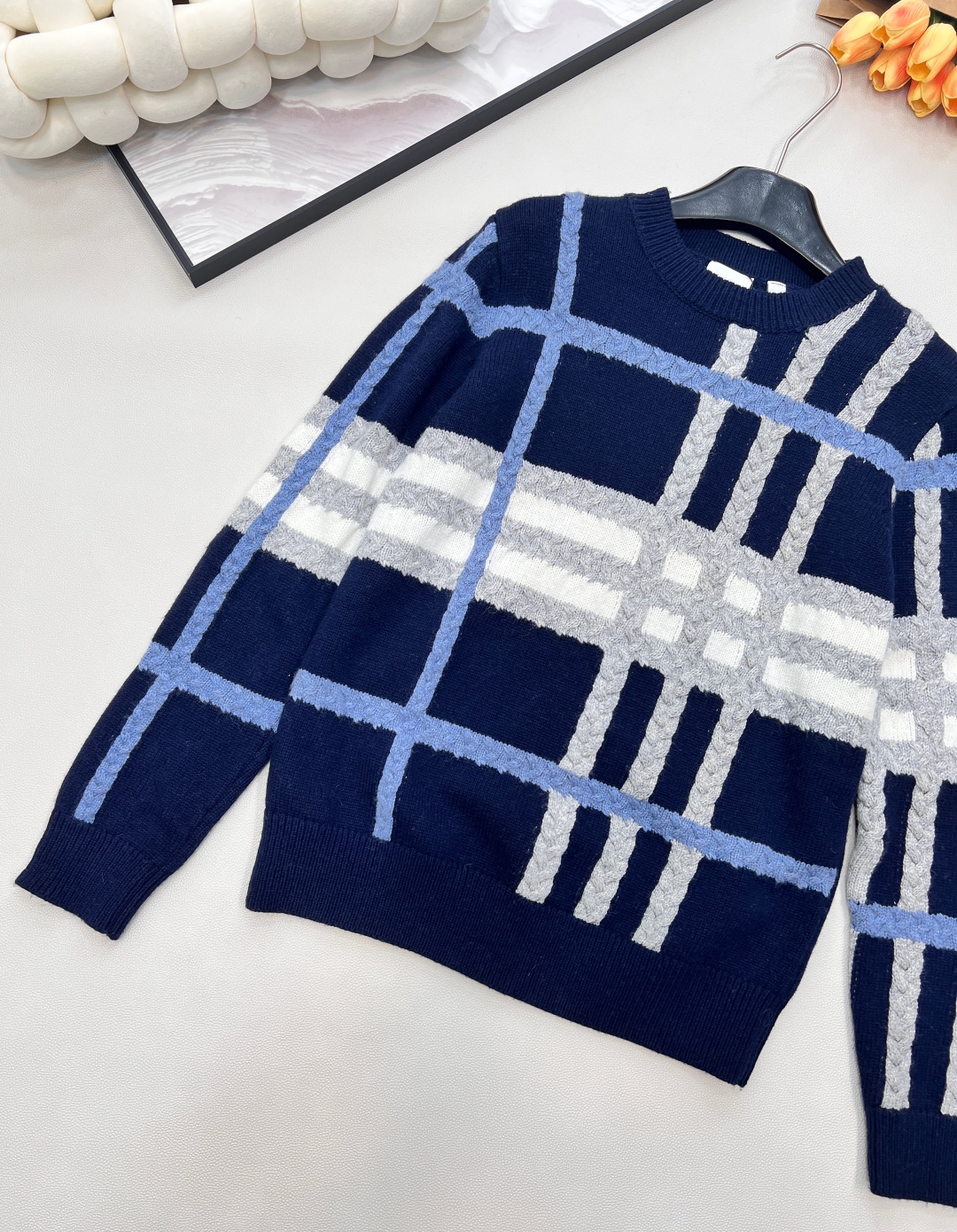 🆕BBR 25AW 格纹圆领套头针织衫🤎整件采用羊毛面料！绝不掺假 支持机构检验！！大货拿到手立马就能够