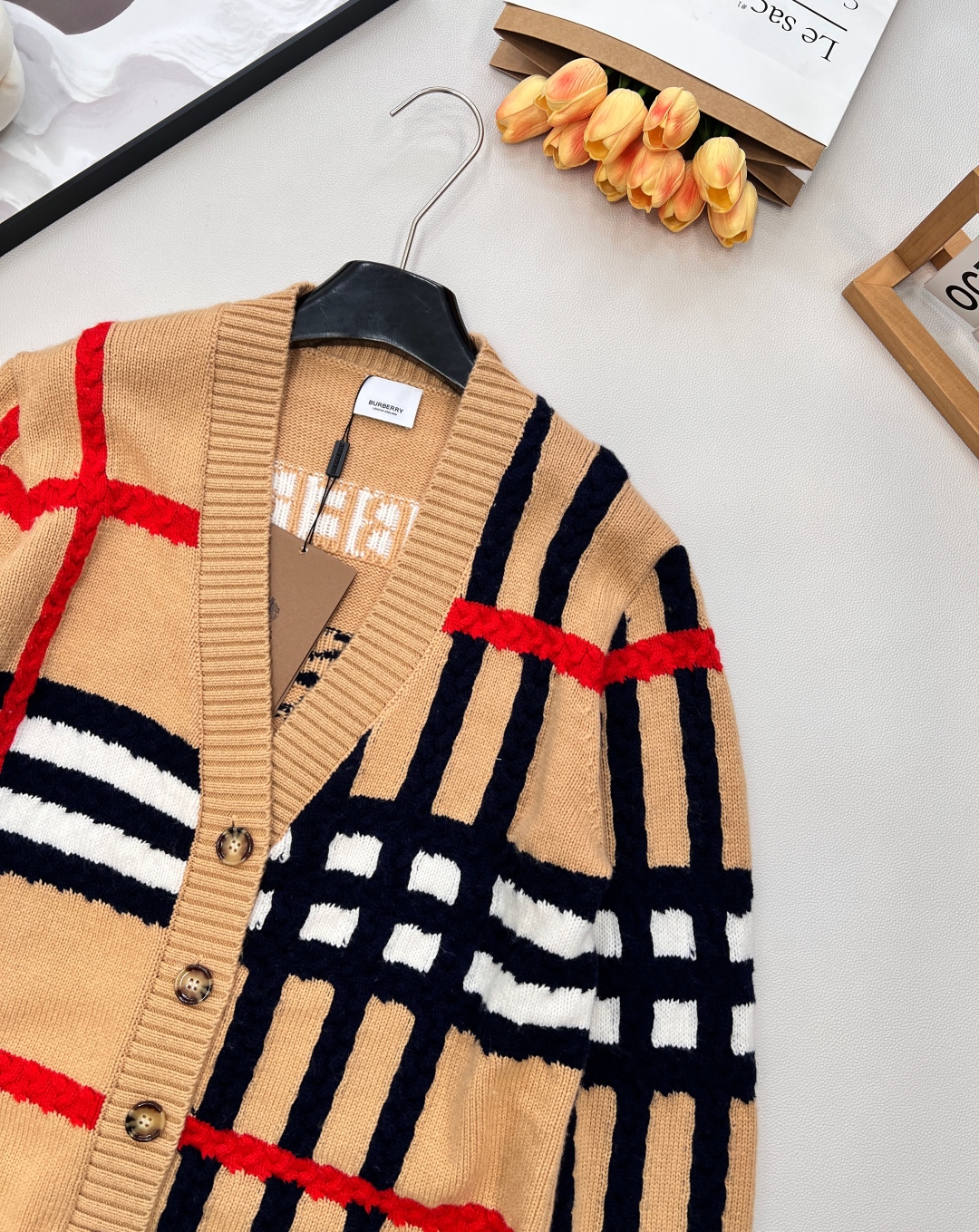 🆕BBR 新款格纹开衫外套🤎整件采用羊毛面料！绝不掺假 支持机构检验！！大货拿到手立马就能够感受到其份量