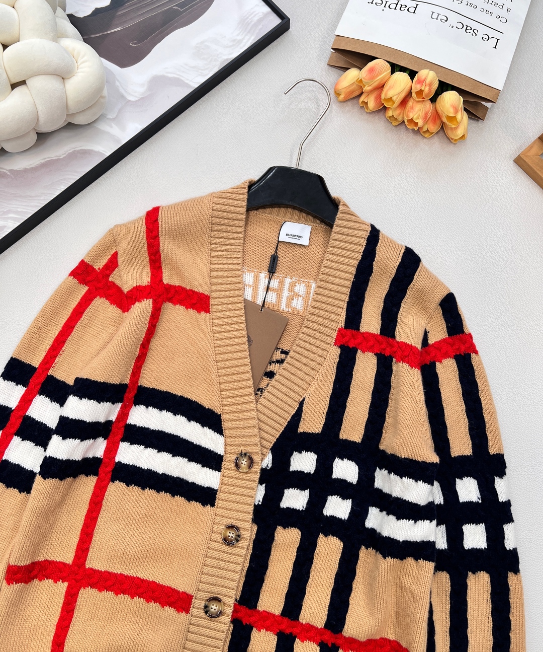 🆕BBR 新款格纹开衫外套🤎整件采用羊毛面料！绝不掺假 支持机构检验！！大货拿到手立马就能够感受到其份量