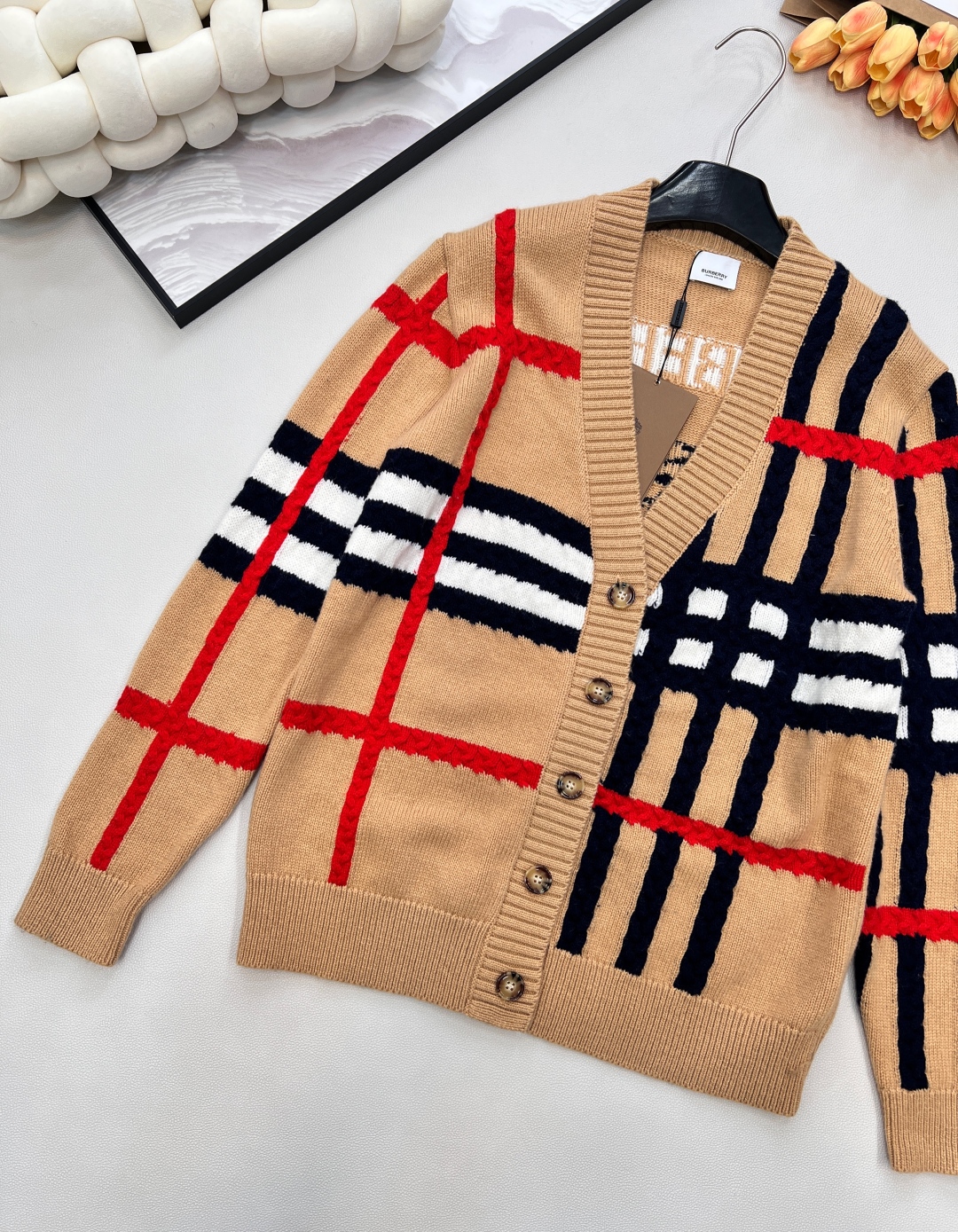 🆕BBR 新款格纹开衫外套🤎整件采用羊毛面料！绝不掺假 支持机构检验！！大货拿到手立马就能够感受到其份量