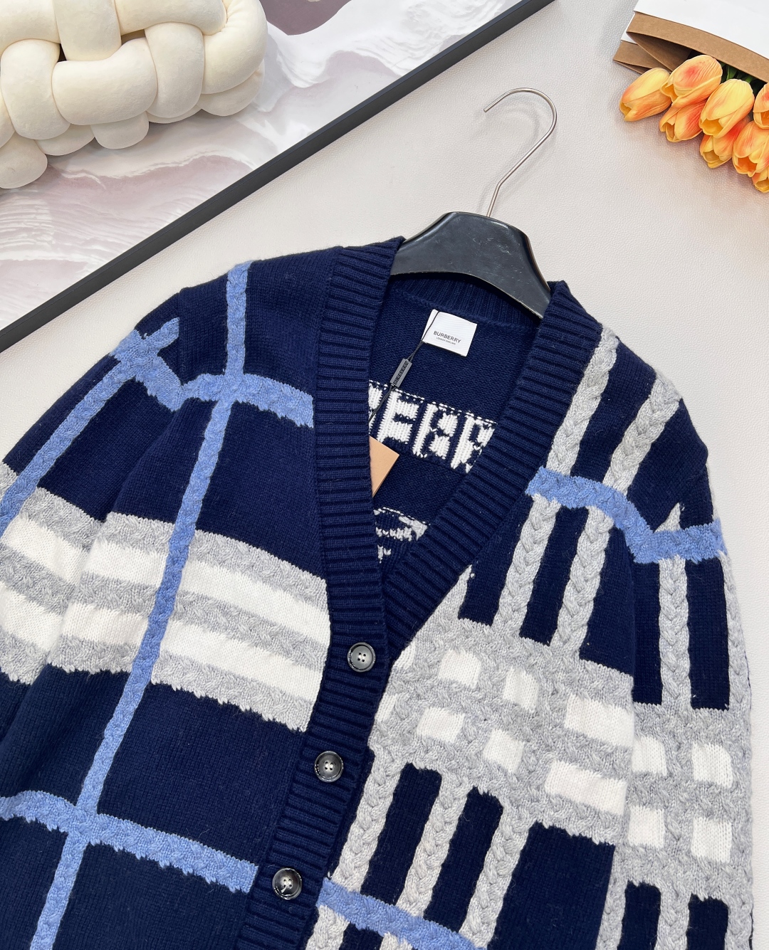 🆕BBR 新款格纹开衫外套🤎整件采用羊毛面料！绝不掺假 支持机构检验！！大货拿到手立马就能够感受到其份量