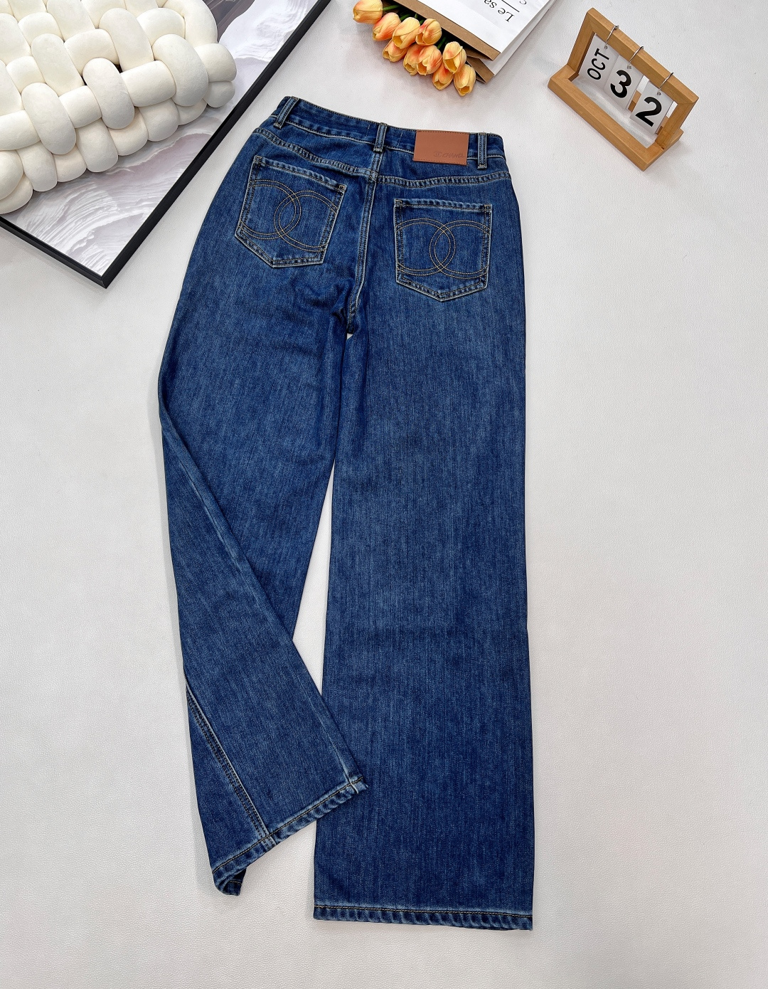 🆕Chanel25N高级手工坊系列薄绒加厚牛仔阔腿裤丨⚠独家高版出品！以深海蓝丹宁面料为基底，内里加衬细