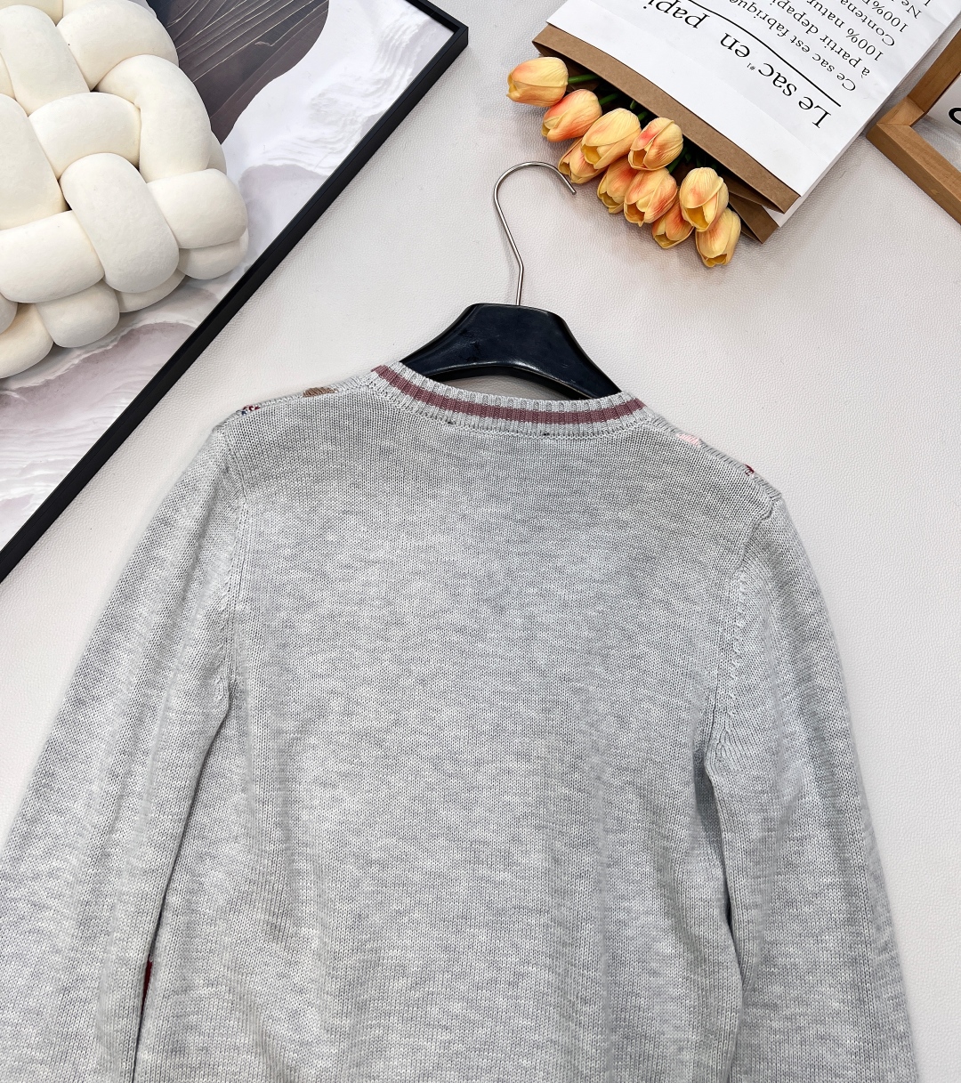 🆕Louis vuitton2025新款菱格刺绣针织套头毛衣，定制YB羊毛纱线织造，质感细腻，穿搭舒适，