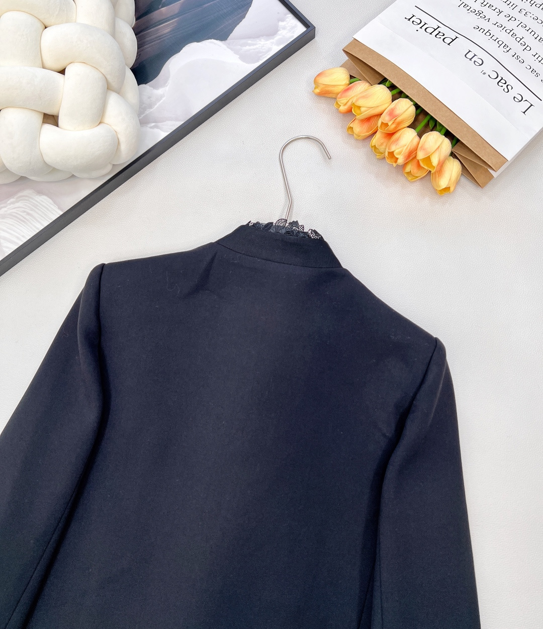 🆕Dioi2025新款小立领绣花西装外套，定制YB进口百分百丝毛材质 质感光泽 垂感更强 品相高级 小立