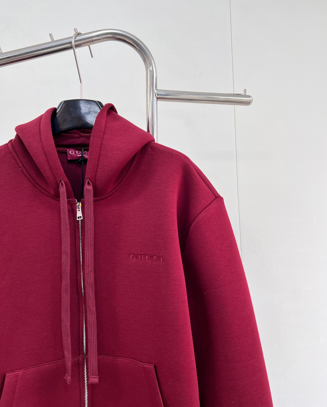 🆕Gucci2025新款连帽抽绳卫衣外套，定制YB进口空气全棉材质，秋冬保暖舒适，挺括有型，连帽拉链外套