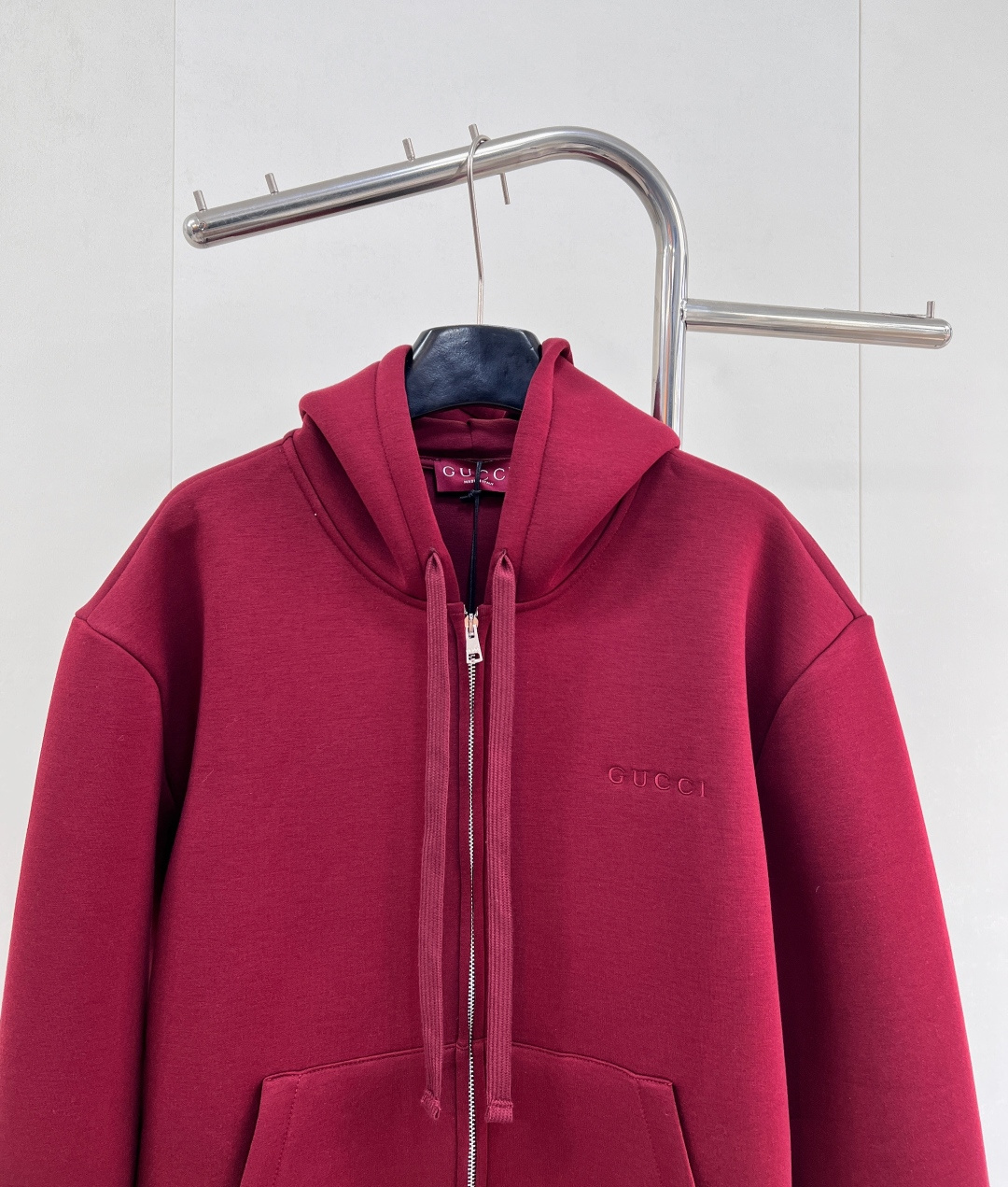 🆕Gucci2025新款连帽抽绳卫衣外套，定制YB进口空气全棉材质，秋冬保暖舒适，挺括有型，连帽拉链外套