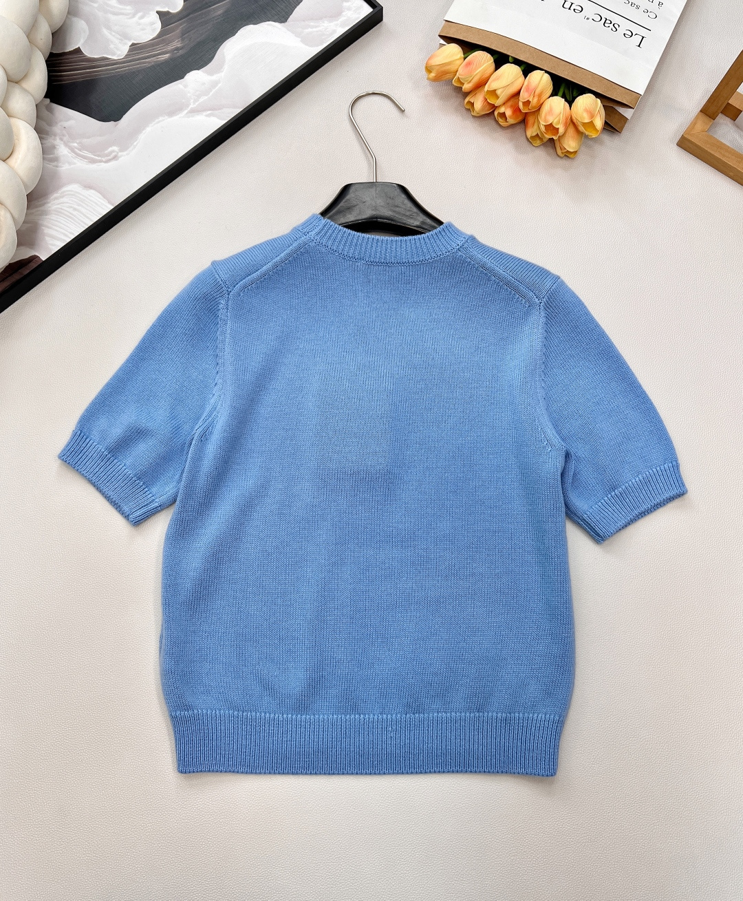 🆕Burberry2025新款圆领钩花套头毛衣，定制YB羊绒羊毛纱线织造 质感高级 舒适柔软 圆领短袖毛