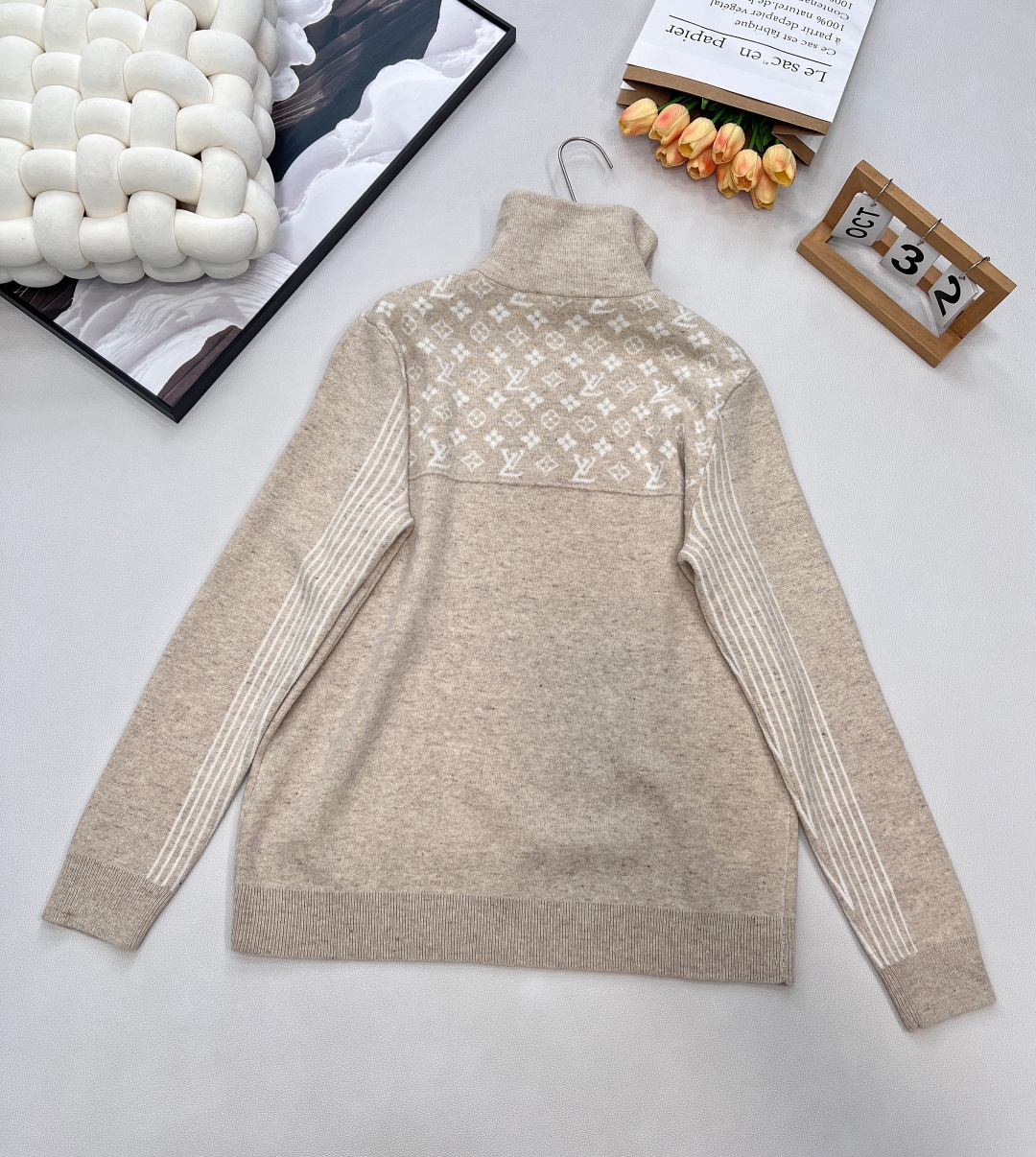 🆕Louis Vuitton 25Fw秋冬新款罗纹羊毛混纺半拉链针织套头衫丨⚠独家yb开发！高版出品！精