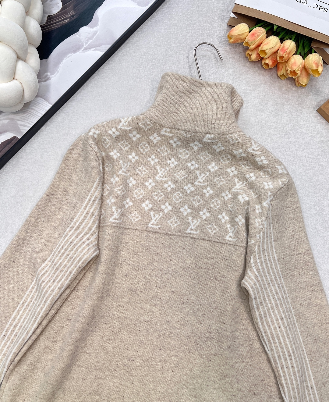 🆕Louis Vuitton 25Fw秋冬新款罗纹羊毛混纺半拉链针织套头衫丨⚠独家yb开发！高版出品！精