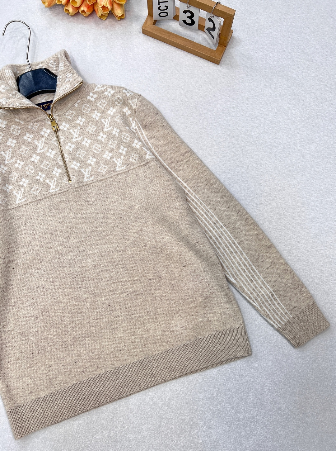🆕Louis Vuitton 25Fw秋冬新款罗纹羊毛混纺半拉链针织套头衫丨⚠独家yb开发！高版出品！精