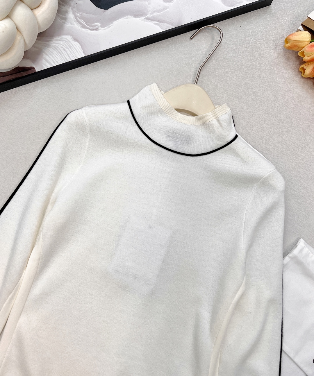 🆕Chanel2025新款小高领针织套头毛衣，25coco滑雪🎿系列#定制YB羊毛纱线织造，质感细腻，穿