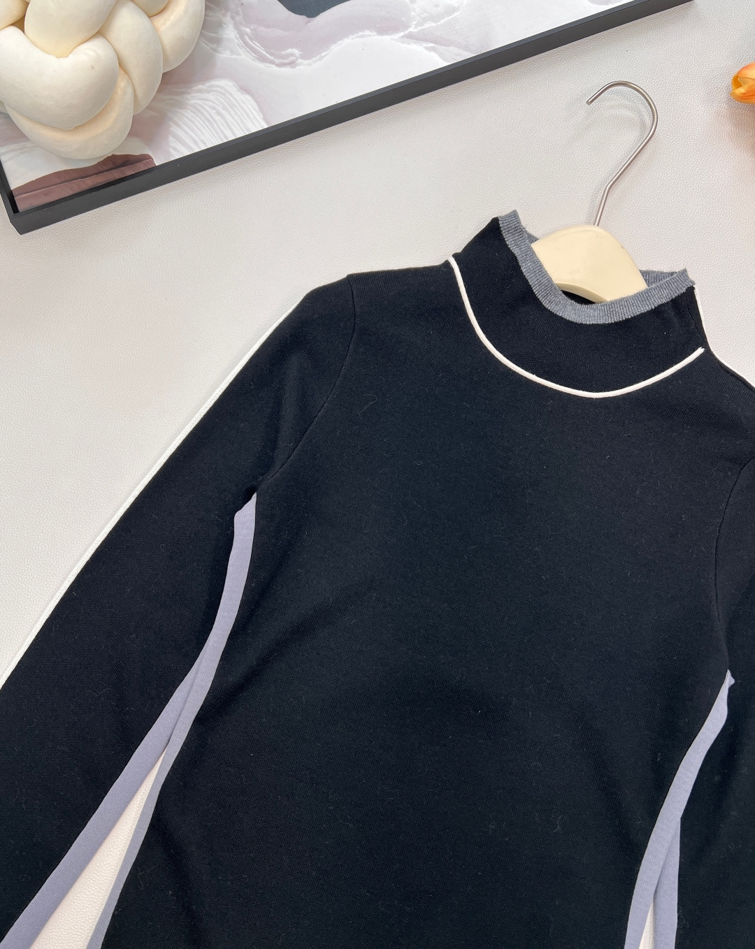 🆕Chanel2025新款小高领针织套头毛衣，25coco滑雪🎿系列#定制YB羊毛纱线织造，质感细腻，穿