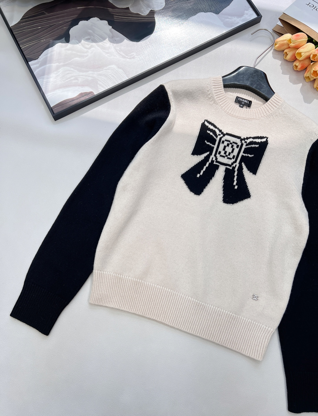 🆕Chanel25N滑雪季系列双C蝴蝶结针织衫丨⚠独家yb开发！高版出品！甄选柔软针织面料，兼顾亲肤质感