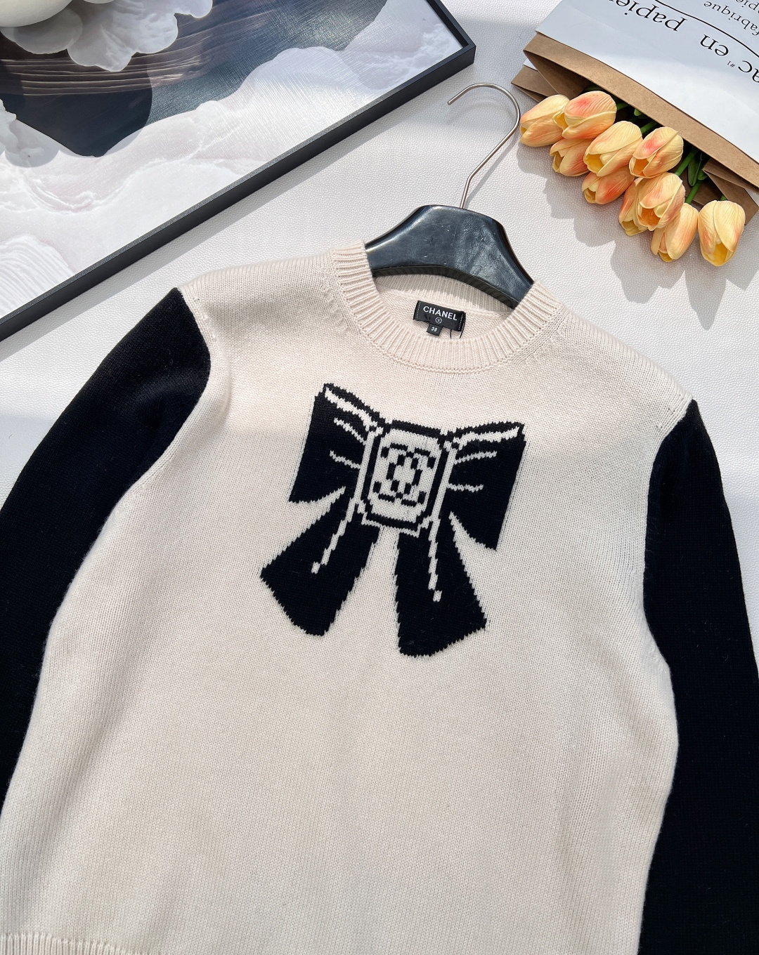 🆕Chanel25N滑雪季系列双C蝴蝶结针织衫丨⚠独家yb开发！高版出品！甄选柔软针织面料，兼顾亲肤质感