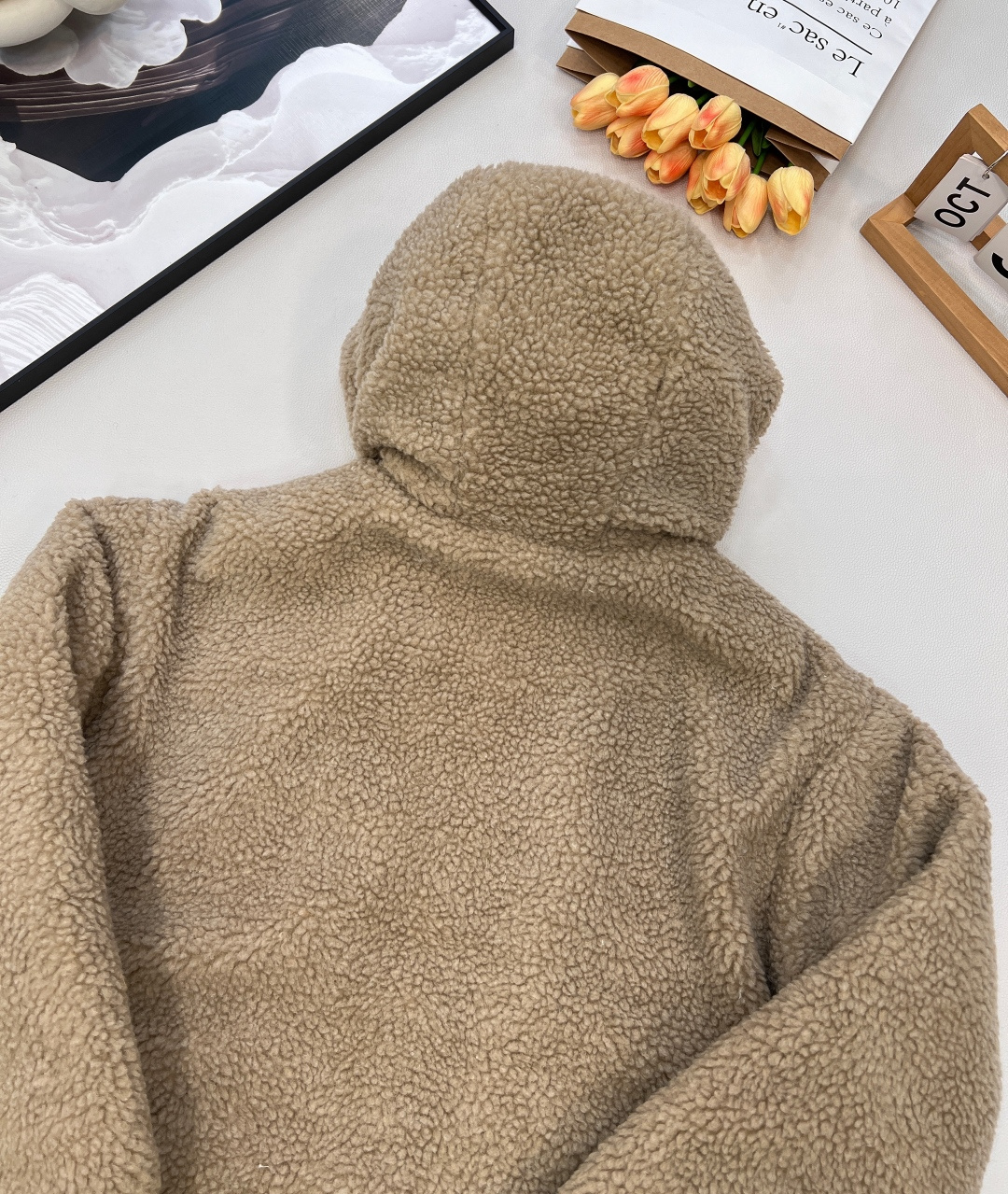 🆕MiuMiu25Fw秋冬新款拉链连帽泰迪羽绒服外套丨⚠独家yb开发！高版出品！以泰迪毛绒+哑光羽绒拼接