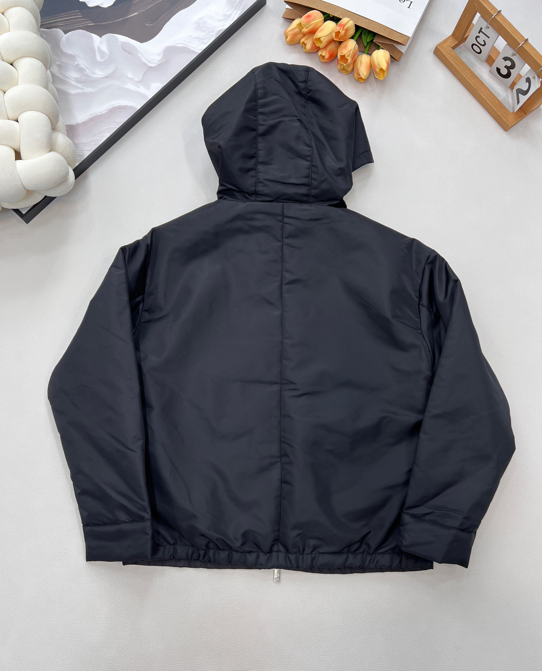 🆕Prada25Fw早秋新款三角标连帽尼龙短款棉衣夹克外套丨⚠独家yb开发！高版出品！经典的Prada的