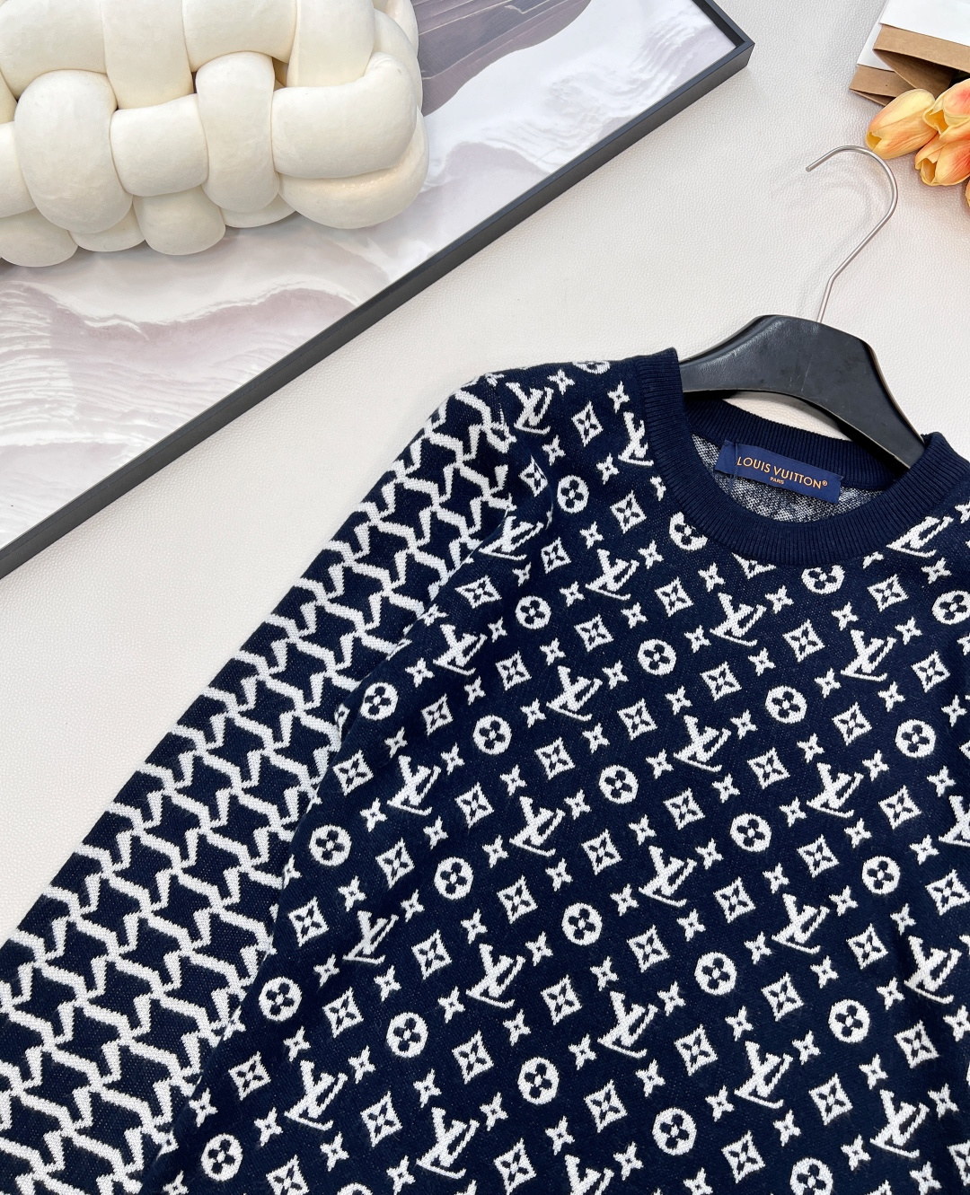 🆕Louis Vuitton🍊🖤提花满Logo毛衣、驴家的万年经典款！时髦大方上档次 永远都不会过时 随