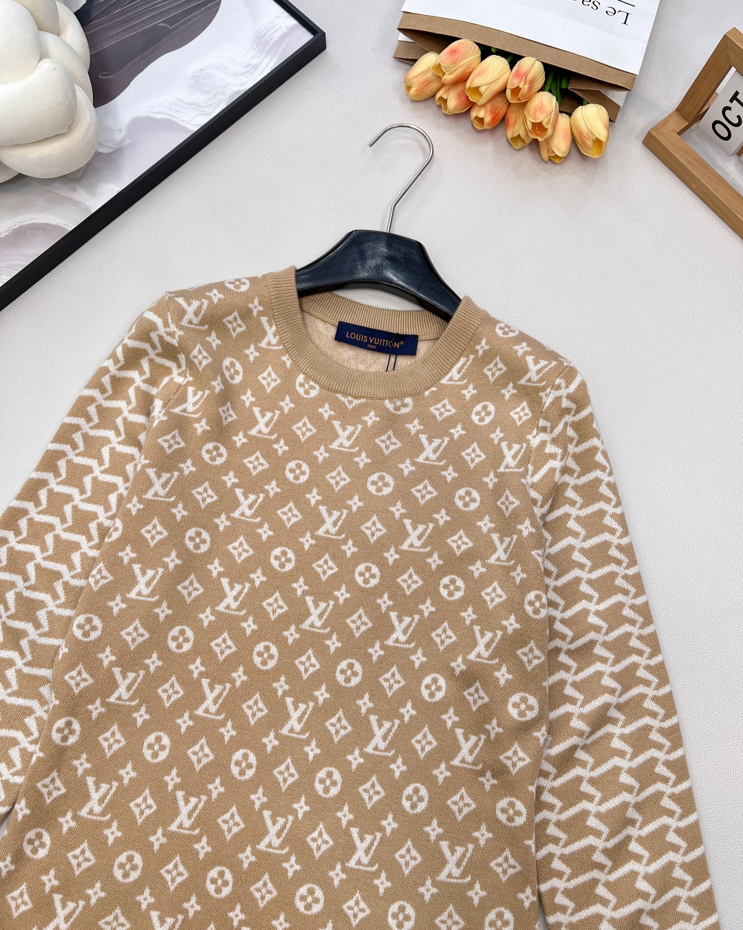 🆕Louis Vuitton🍊🖤提花满Logo毛衣、驴家的万年经典款！时髦大方上档次 永远都不会过时 随