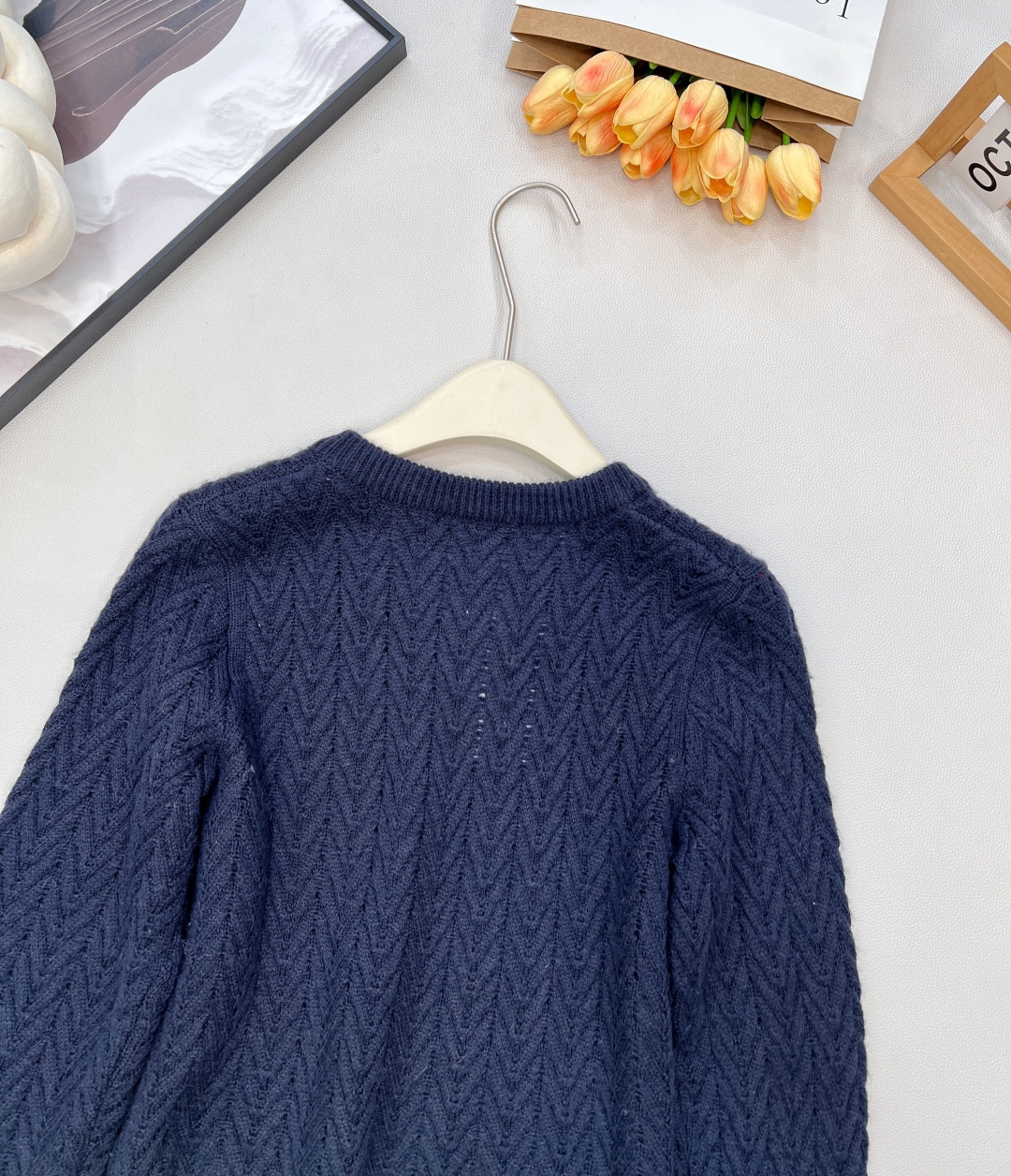 🆕MAXMARA2024新款V领 麻花编织套头毛衣，定制YB羊毛针织材质 质感高级 舒适柔软 肌理明显 