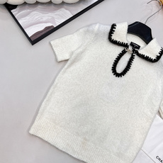🆕Chanel2025新款翻领撞色针织短袖,25coco滑雪🎿系列#定制YB羊绒纱线织造,质感高级,舒适 🆕Chanel2025新款翻领撞色针织短袖,25coco滑雪🎿系列#定制YB羊绒纱线织造,质感高级,舒适