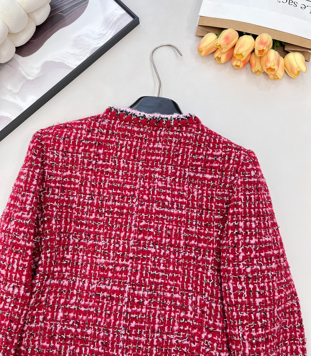 🆕Chanel2025新款圆领编织洋装，定制YB进口粗纺羊毛呢材质，质感高级，品相十足，圆领洋装外套版型