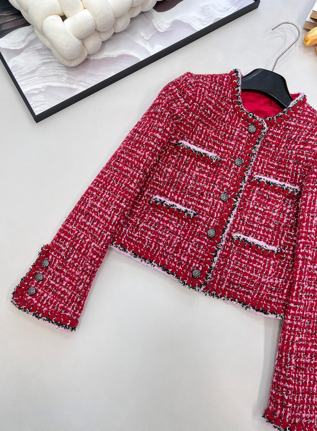 🆕Chanel2025新款圆领编织洋装，定制YB进口粗纺羊毛呢材质，质感高级，品相十足，圆领洋装外套版型