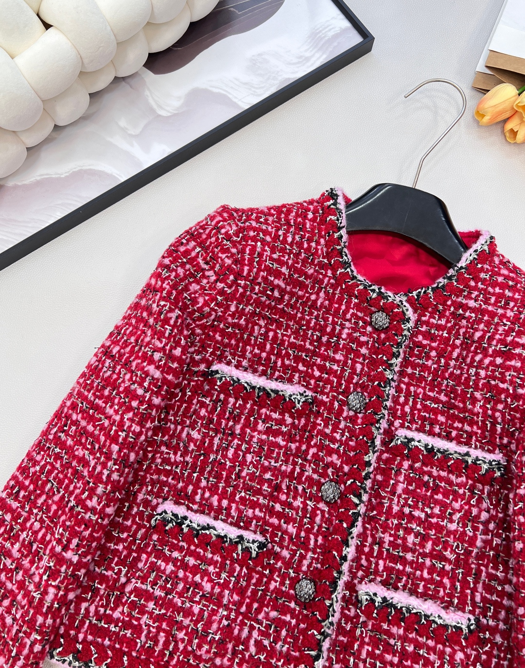 🆕Chanel2025新款圆领编织洋装，定制YB进口粗纺羊毛呢材质，质感高级，品相十足，圆领洋装外套版型