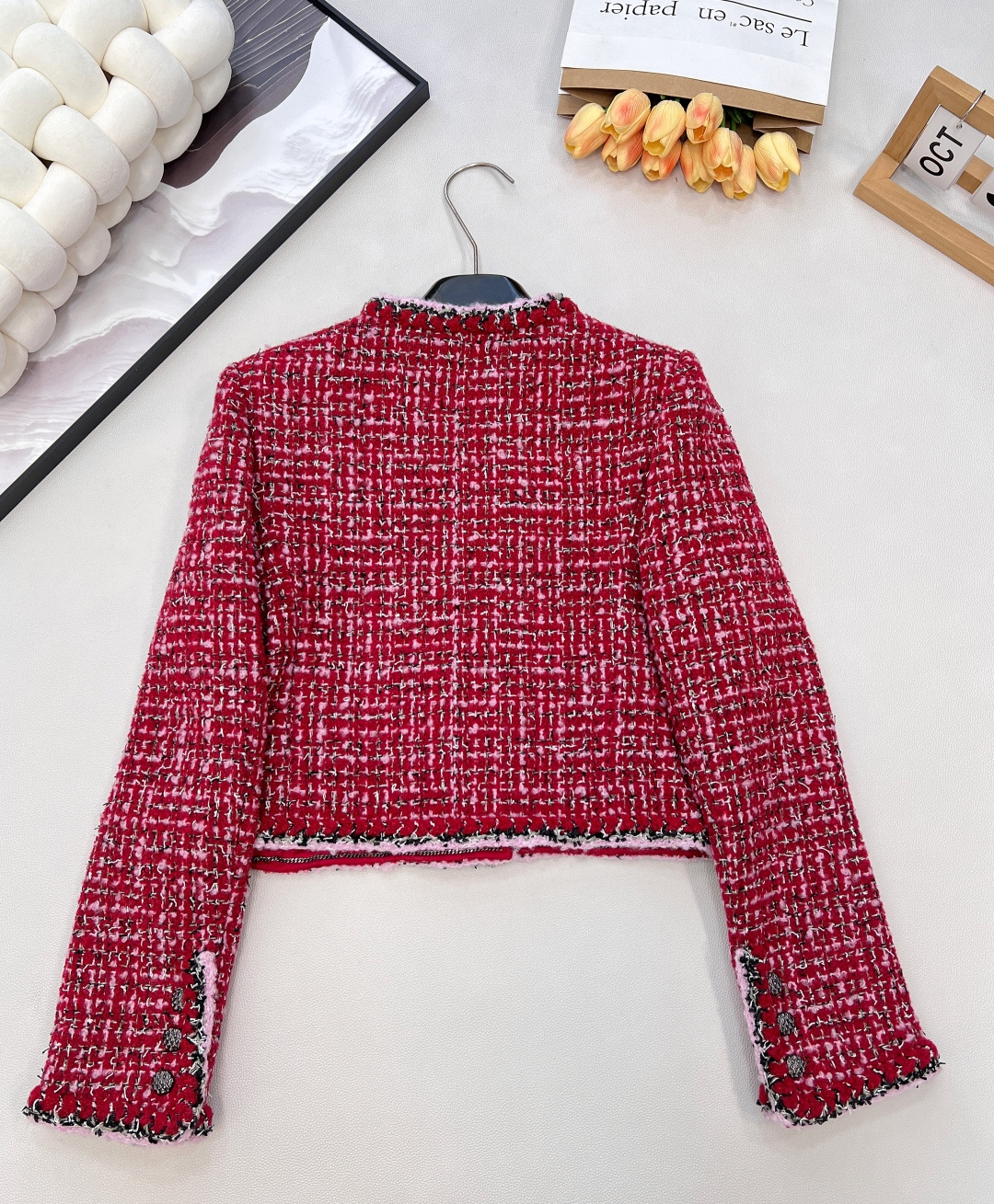 🆕Chanel2025新款圆领编织洋装，定制YB进口粗纺羊毛呢材质，质感高级，品相十足，圆领洋装外套版型