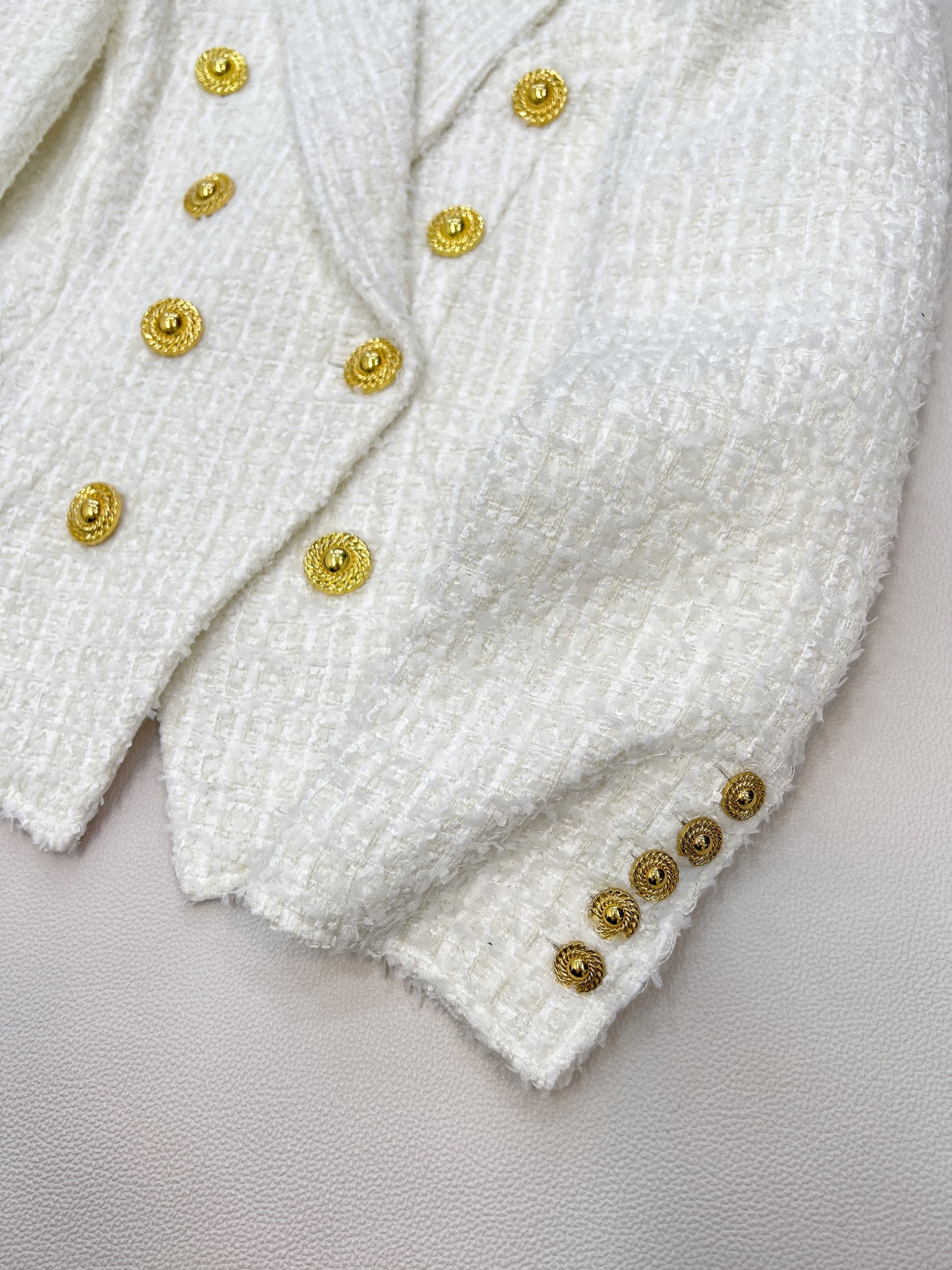 🆕BALMAIN秋冬新款金扣修身短款花呢夹克外套丨⚠独家高版出品！👏上身就是妥妥的韩剧财阀千金配色 低调