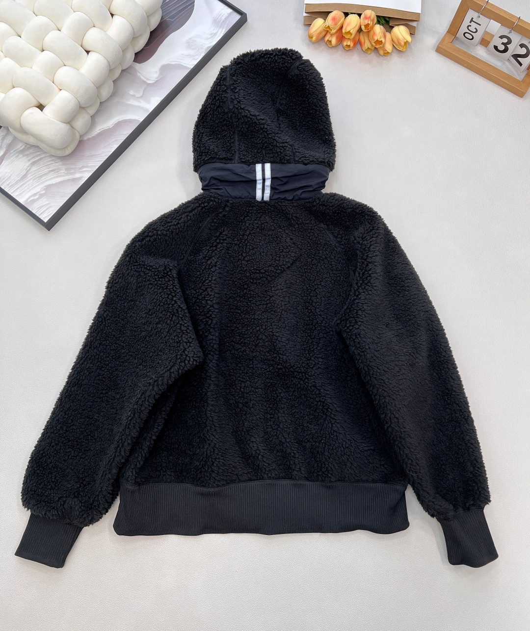 🆕 CANADA GOOSE 加拿大鹅 Simcoe拼接羊羔绒外套连帽毛羔又乖又萌 手臂定制刺绣章仔 既