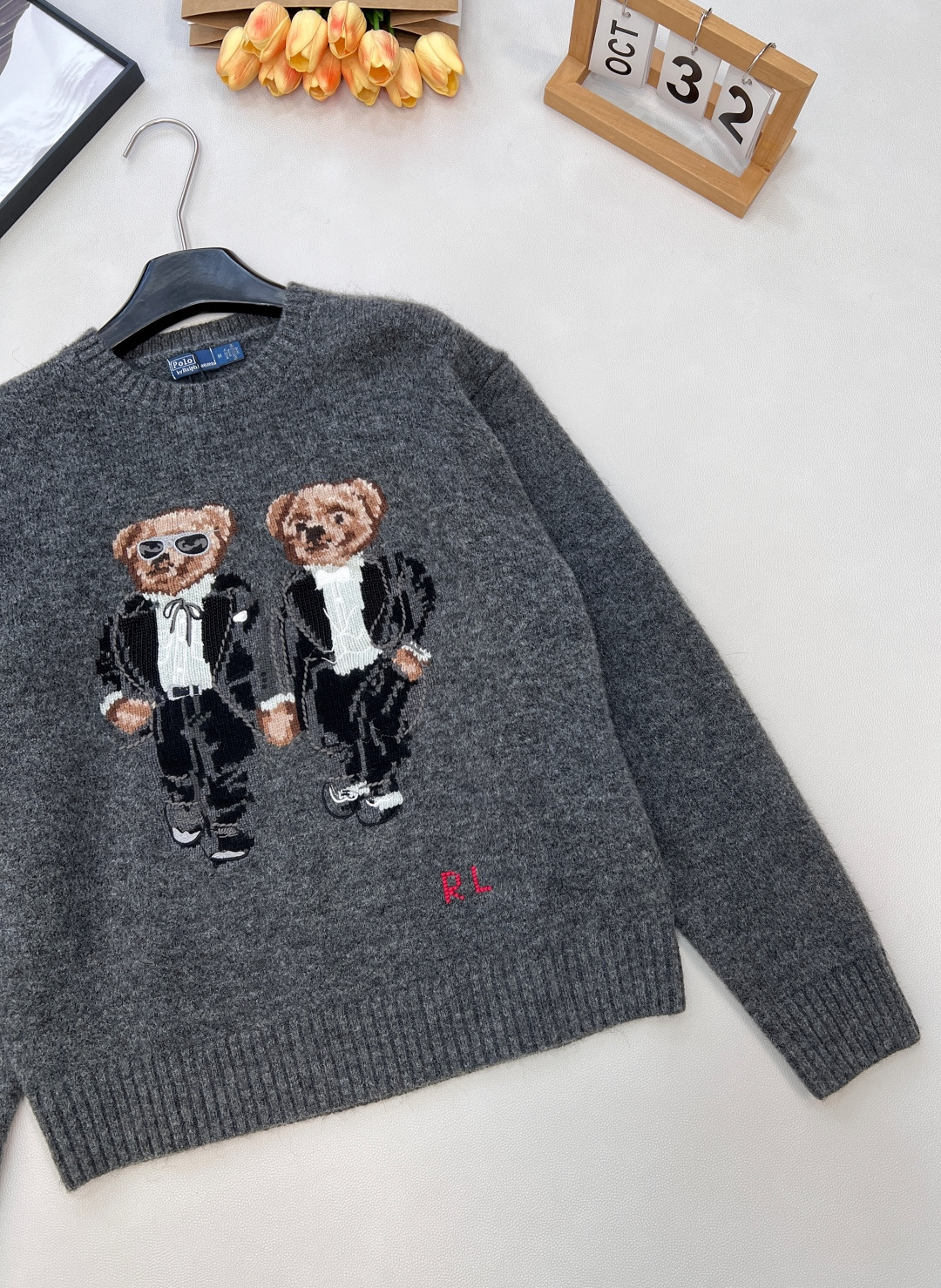 🆕Ralph Lauren新款小熊针织衫，当经典美式奢华邂逅萌趣设计，拉夫劳伦这款小熊长袖针织衫便成了冬