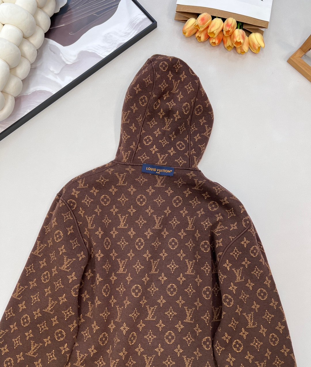 🆕Louis Vuitton25FW秋冬新款 MONOGRAM双面穿连帽开衫，羊毛针织的奢雅双面派，经典