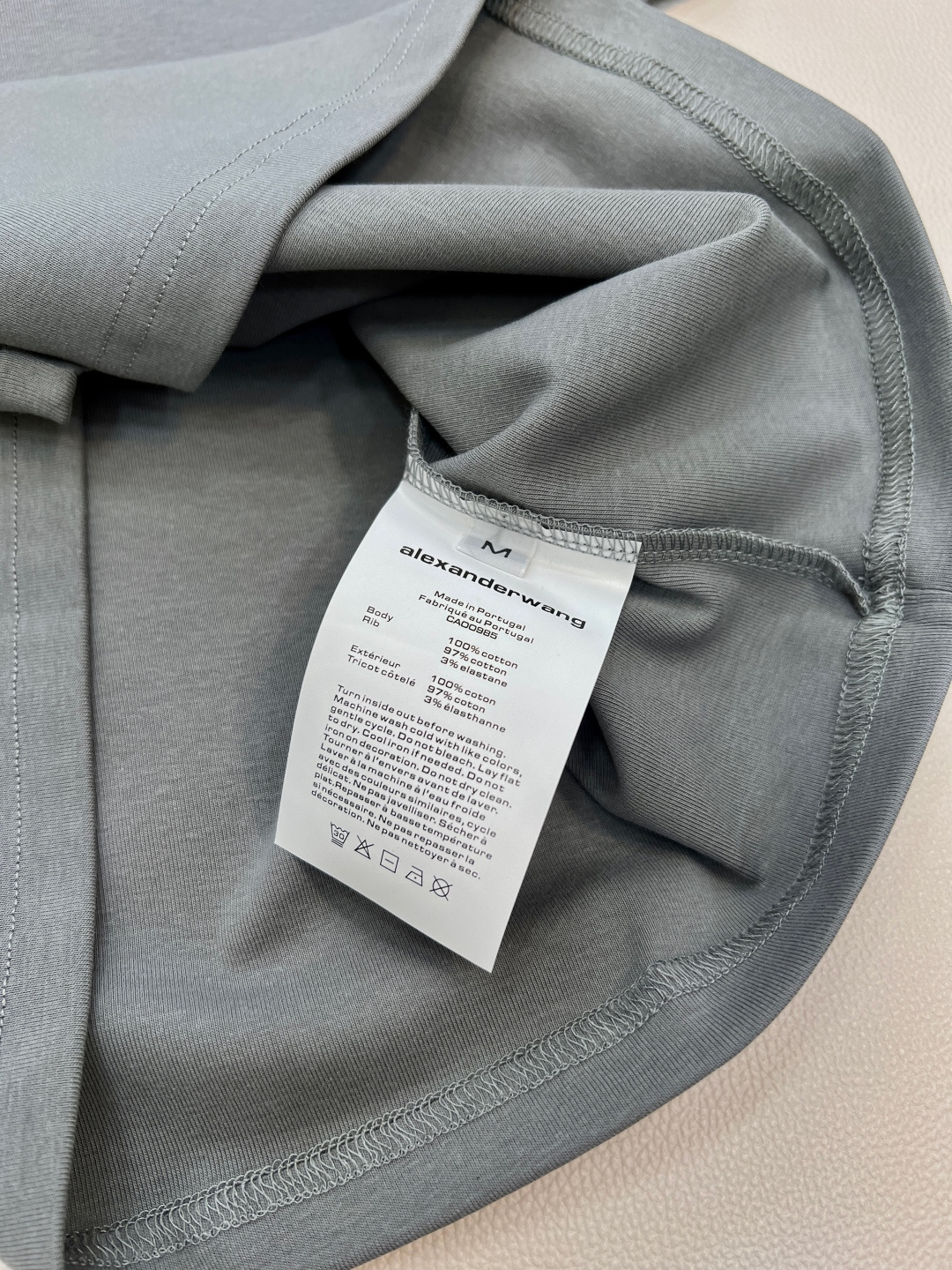 🆕Alexander Wang26SS春夏新款字母烫钻弹力休闲潮流短袖T恤▪️高品质弹力软糯面料，弹力很