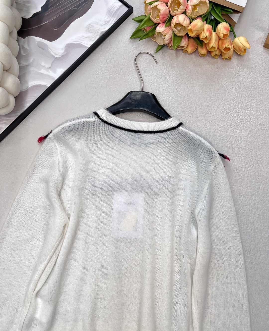 🆕Chanel25A新款高级手工坊新款流苏套头针织毛衣丨⚠独家高版出品！一眼就看出的好质感👍圆领设计减龄