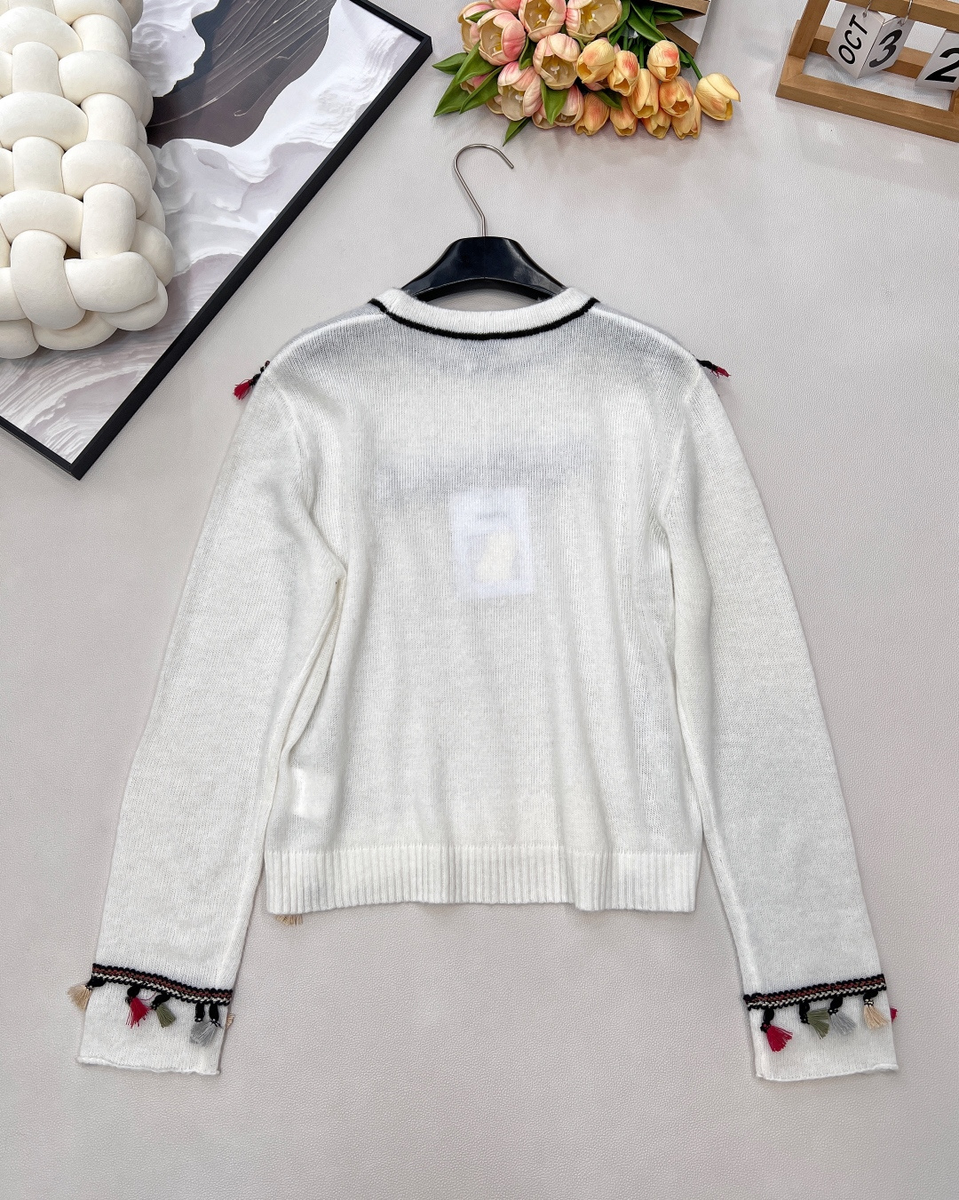 🆕Chanel25A新款高级手工坊新款流苏套头针织毛衣丨⚠独家高版出品！一眼就看出的好质感👍圆领设计减龄