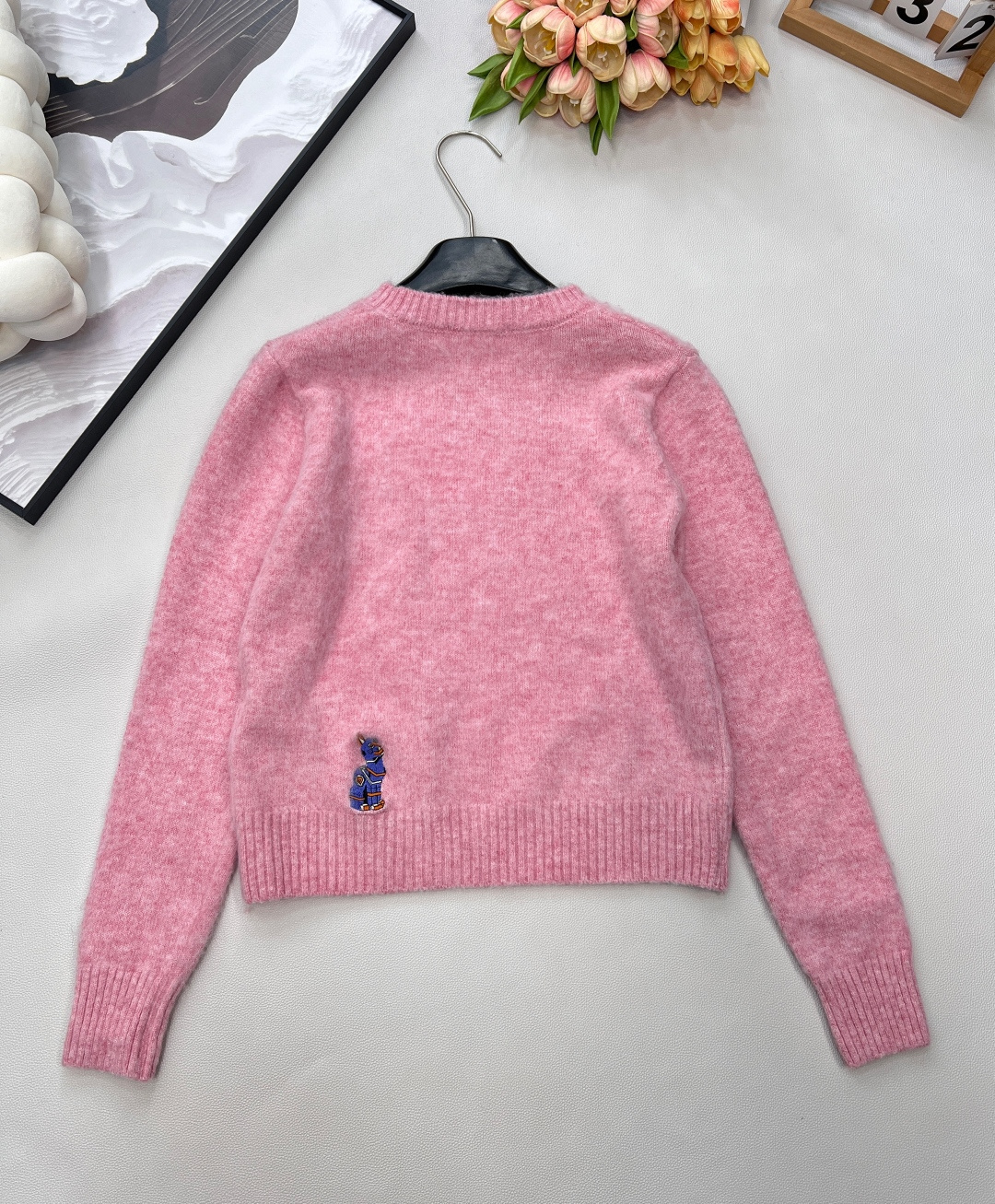 🆕Loewe2025新款刺绣机器猫针织毛，Loew✖️Louis wain联名系列#定制YB羊毛纱线织造