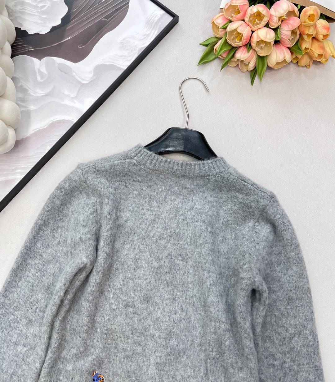 🆕Loewe2025新款刺绣机器猫针织毛，Loew✖️Louis wain联名系列#定制YB羊毛纱线织造