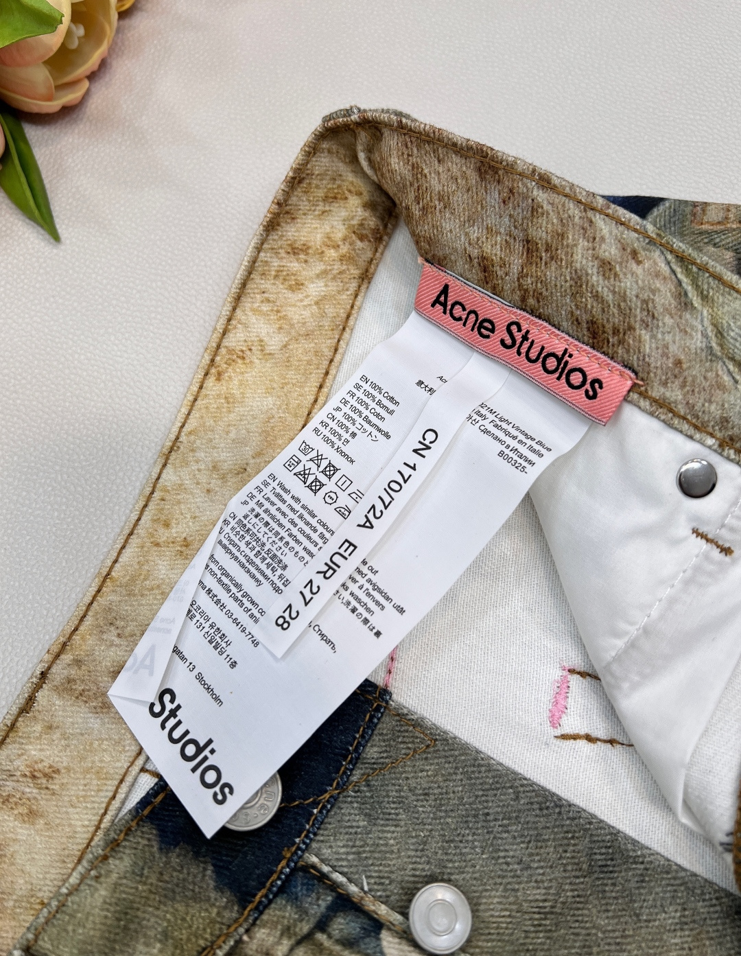 🆕2025秋冬新款Acne Studio*3D打印3D泰迪熊牛仔长裤 ，AC年度裤王上身，1981的版型