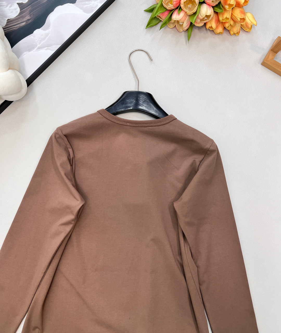 🆕Celine2025新款圆领刺绣全棉长袖T恤，定制YB原生全棉材质，德国进口机器打造，超密度处理，质感