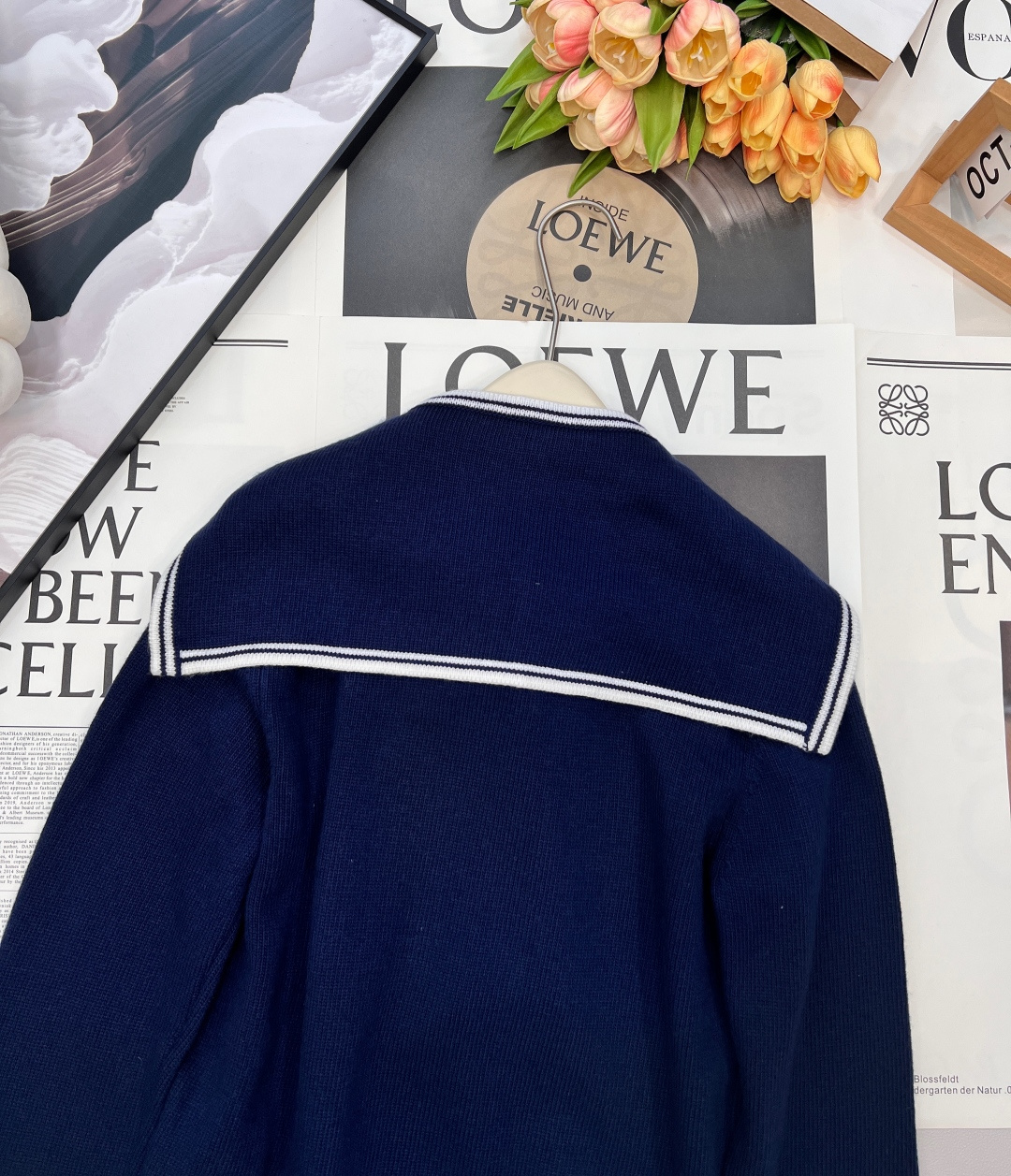 🆕Miu Miu 25新款字母刺绣海军领针织衫，把“少女贵气感”穿在身上。 海军领+短款修身=秋冬的甜酷