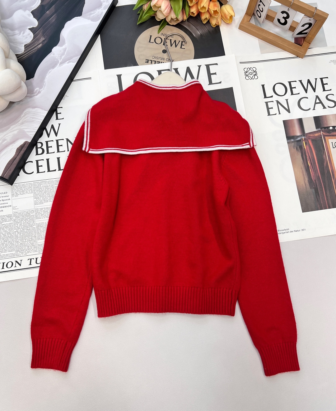 🆕Miu Miu 25新款字母刺绣海军领针织衫，把“少女贵气感”穿在身上。 海军领+短款修身=秋冬的甜酷