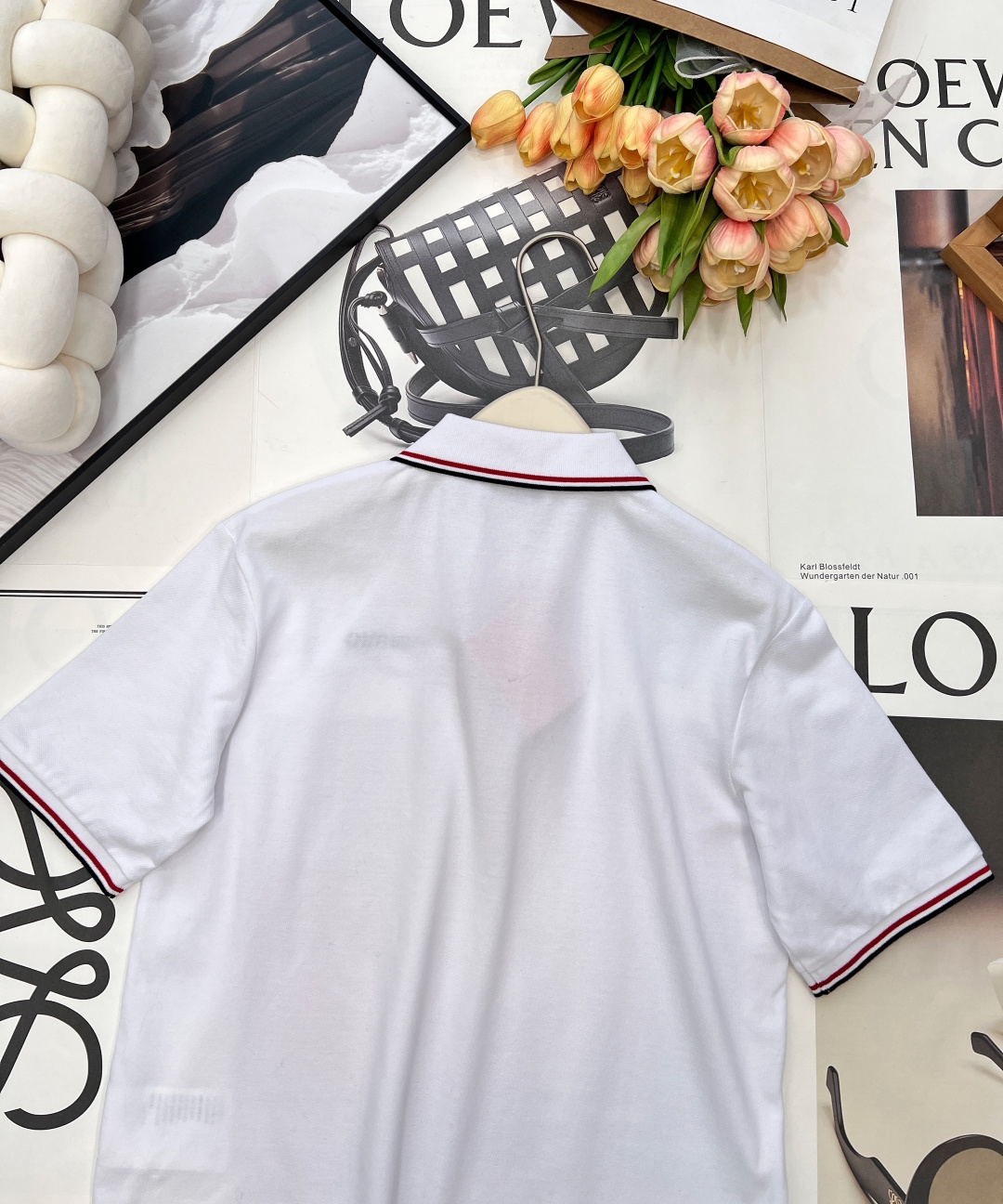 🆕MIU MIU春夏新款青春活力学院风撞色边翻领短袖POLO衫▪️定制珠地棉织造，质感高级，舒适柔软，翻