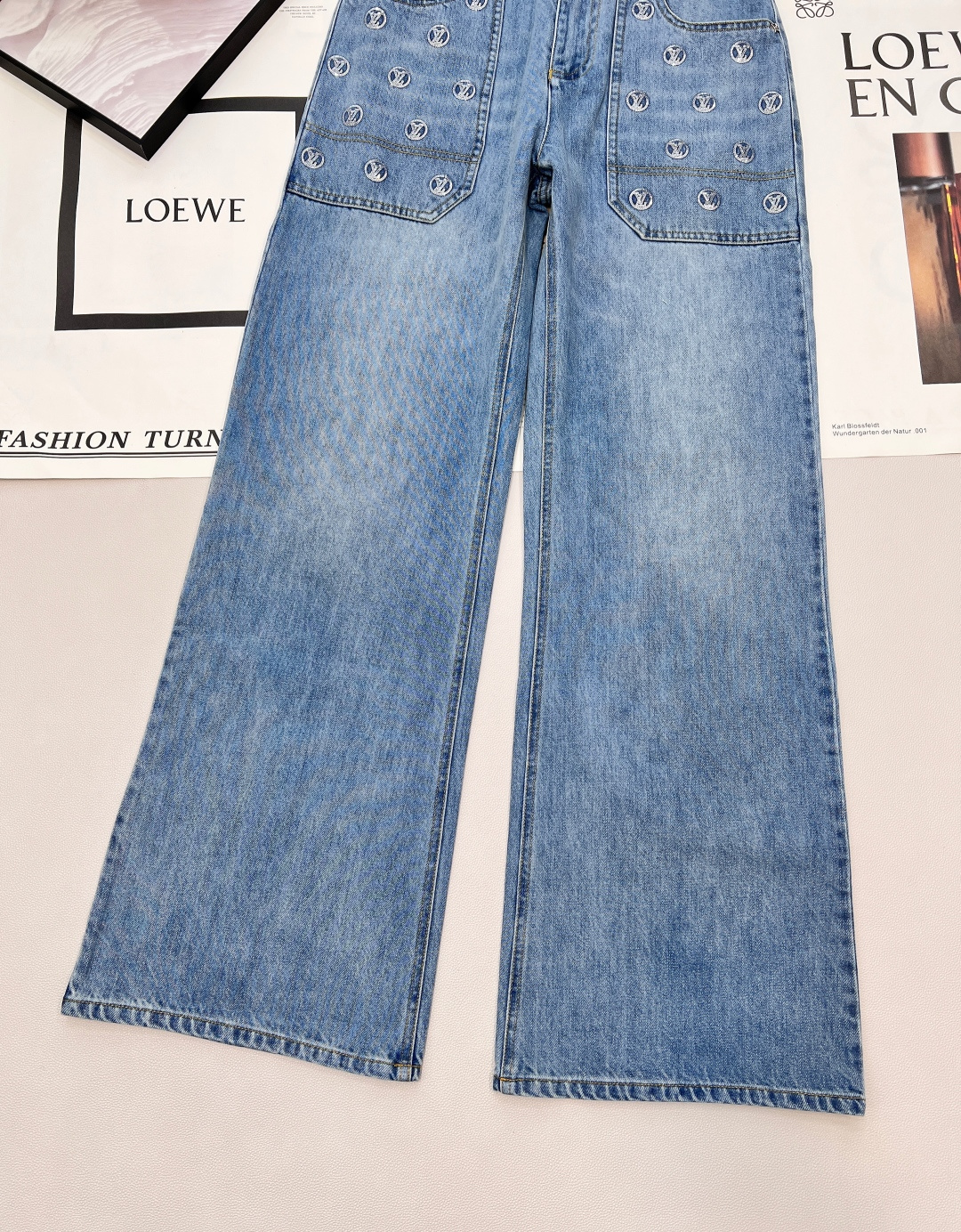 🆕Louis Vuitton 25SKI滑雪系列 银色亮片阔腿牛仔长裤丨⚠独家yb开发！高版出品！精选高