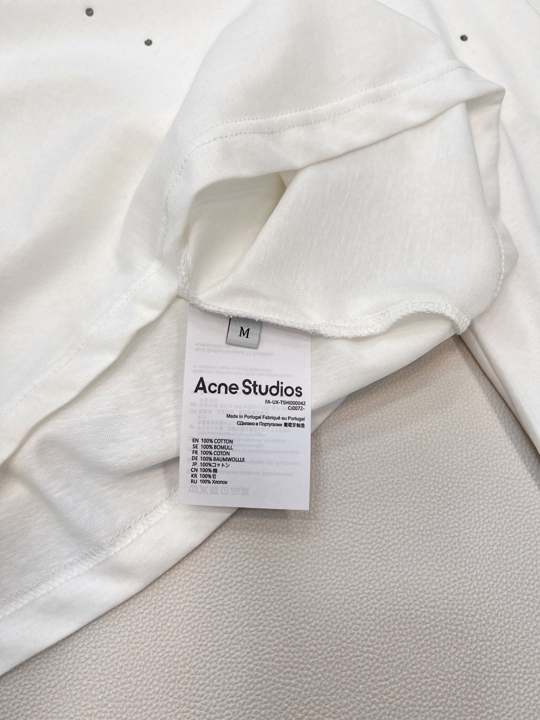 🆕 ACNE STUDIO 银标字母印花+满天星水钻长袖T恤银色字母印花是很有光泽很有质感的 满满的风格