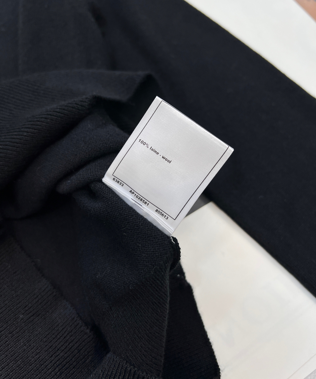 🆕Chanel2025新款圆领镂空蝴蝶结针织长袖定制YB羊毛纱线织造，亲肤柔软，透气舒适，针织毛衣裁剪，