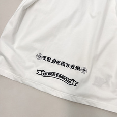 🆕Chromehearts2026SS新款拼皮刺绣十字架徽标短袖T恤,定制YB原生全棉材质,质感高级,舒 🆕Chromehearts2026SS新款拼皮刺绣十字架徽标短袖T恤,定制YB原生全棉材质,质感高级,舒