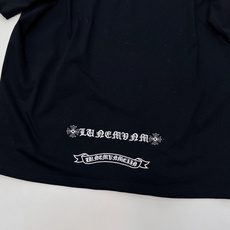 🆕Chromehearts2026SS新款拼皮刺绣十字架徽标短袖T恤,定制YB原生全棉材质,质感高级,舒 🆕Chromehearts2026SS新款拼皮刺绣十字架徽标短袖T恤,定制YB原生全棉材质,质感高级,舒