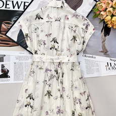 🆕Dior 26SS早春限定Butterflies & Iris印花系腰衬衫裙,高版出品|以纯净米白为底 🆕Dior 26SS早春限定Butterflies & Iris印花系腰衬衫裙,高版出品|以纯净米白为底