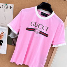 🆕GUCCI新款经典字母腰带印花拼色短袖T恤。- 经典标识:正面烫金GUCCI字母+红绿织带+双G互扣L 🆕GUCCI新款经典字母腰带印花拼色短袖T恤。- 经典标识:正面烫金GUCCI字母+红绿织带+双G互扣L